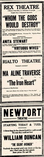 Rex Theatre - June 7 1920 Daily Globe (newer photo)